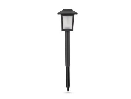 Bastenska lampa solarna plamen efekt IP44 PVC crna 32 PAK-12
