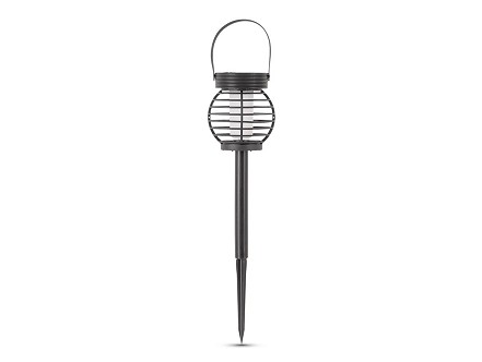 Bastenska lampa solarna plamen efekt IP44 PVC crna PAK-12
