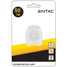 Lampa za bicikle bela plastika