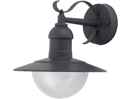 Fenjer zidna lampa Imperial 1xE27 IP44 Antracit
