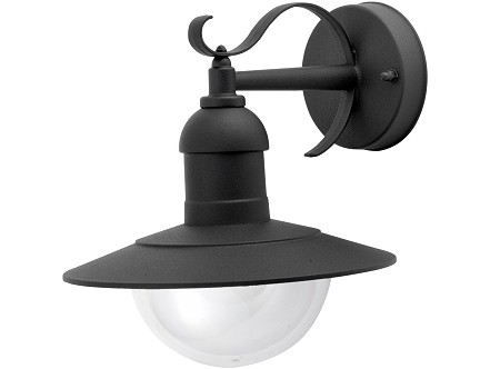 Fenjer zidna lampa Imperial 1xE27 Crna IP44 240x270mm