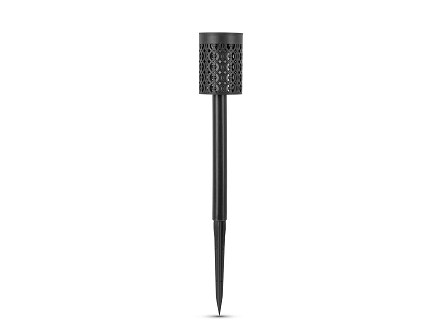 Bastenska lampa solarna plamen efekt IP44 PVC crna 36 PAK-12