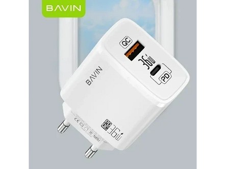Bavin punjač 36W USB-A + USB-C bela - PC908Y