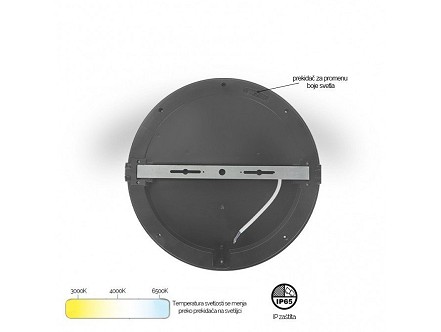 PLAFONJERA LED 15W CCT X09 200 IP65 ANTRACIT 201824 BBLINK