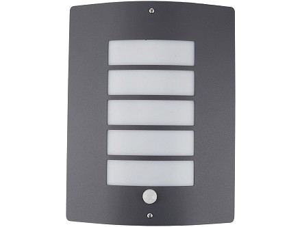 Spoljna zidna lampa Morro 1xE27 senzorom IP44 Antracit