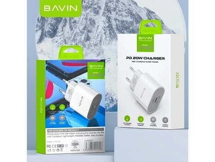 Bavin punjač 20W USB-C bela - PC851Y