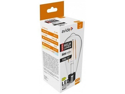 LED Filament sijalica ST58 4.9W E27 NW 4000K 806lm