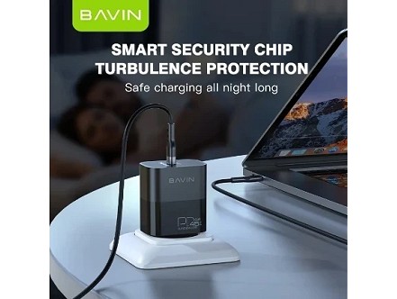 Bavin punjač  GaN 45W-PD USB-C crna - PC986Y