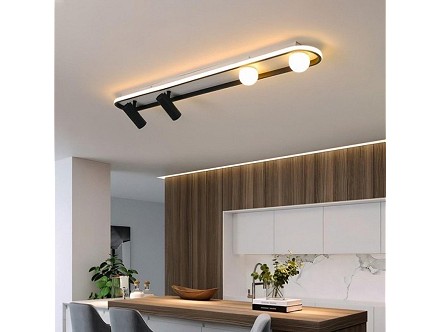 LED PLAFONJERA 34W WW 3000K TOPLO BELA VESTA 480 CRNA BBLINK