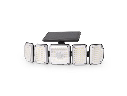 Solarna zidna lampa 2.5W SMD 5 glave sa senzorom i dalj.