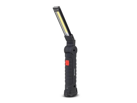 Dzepna lampa Worklight sklopjiva punjiva IP54 crna PVC 3W