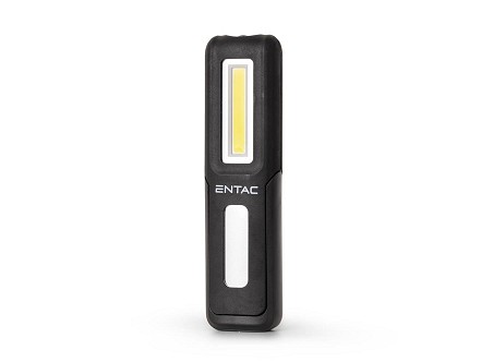 Dzepna lampa Worklight 1W+3W punjiva IP54 crna PVC