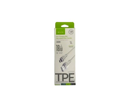 Bavin kabl 18W 1m type-A na Micro bela - CB385