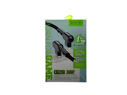 Bavin kabl 30° 60W  1,2m Type C-Lightning bela - CB258PD