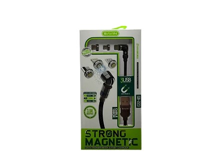 Bavin kabl Super Magnetic 3in1 TypeC/IOS/Micro crna CB-233