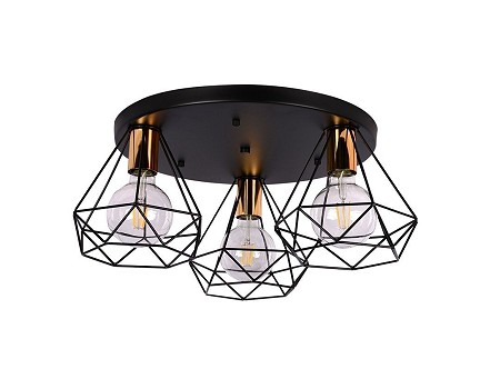 plafonska lampa 3xe27  cage 10201