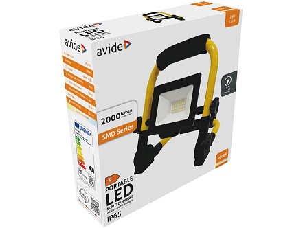 LED reflektor SMD tanki 20W NW 4000K sa stalkom 1.5m kabl