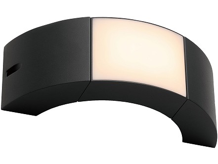 Spoljna zidna lampa Beirut 6W WW IP54 3000K 277lm Crna