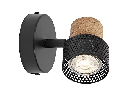 SPOT ZIDNA LAMPA 1XGU10 DECOR CORK BK LEDVANCE