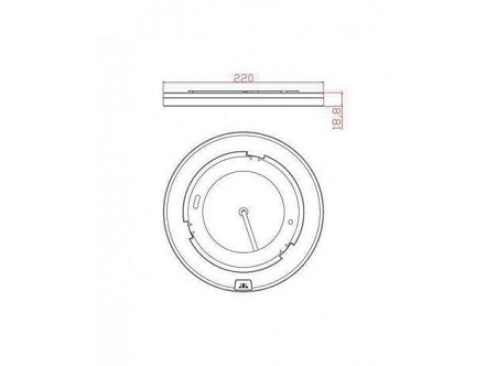 LED PLAFONJERA SA SENZOROM POKRETA 18W 4000K L7760