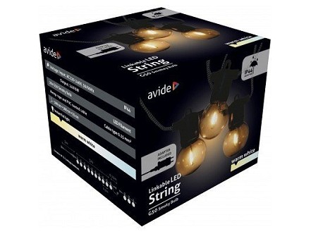 Spoljasnnja nizajuca LED lampa5m WW braon zica