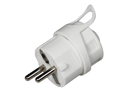 Utikac suko 16A 250V beli ravni