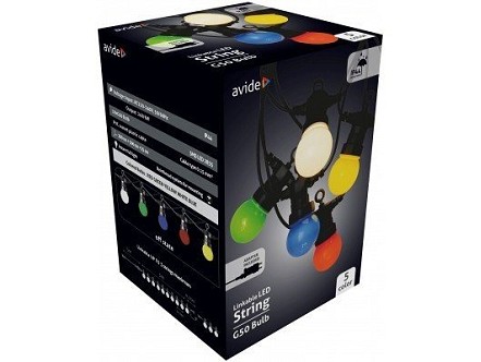Spoljasnnja nizajuca LED lampa5m red-green-blue-wellow-white