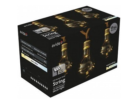 Spoljasnnja nizajuca LED lampa 5m 10 sijalica WW IP44