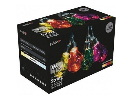 Spoljasnnja nizajuca LED lampa 5m 10 sijalica Multi c.IP44 t
