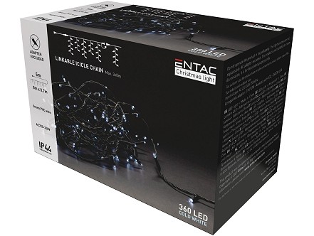 LED 360 Bozicni venac IP44 sa nastav. Ledenica 6400K 8m