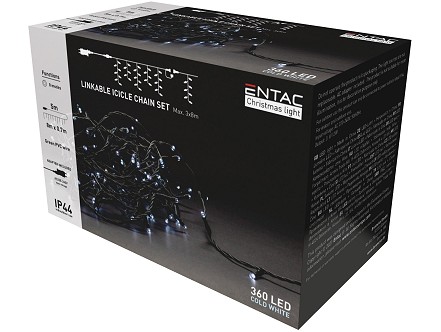LED 360 Bozicni venac IP44 sa nastav. Ledenica CW 8m adapter