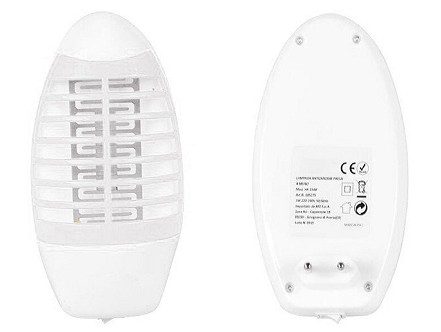 Elektricna zamka za insekte 1W 230V Bela IP20