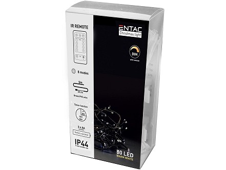 LED 50 Bozicni svetlosni venac IP44 WW 5m IC daljinski 2xAA