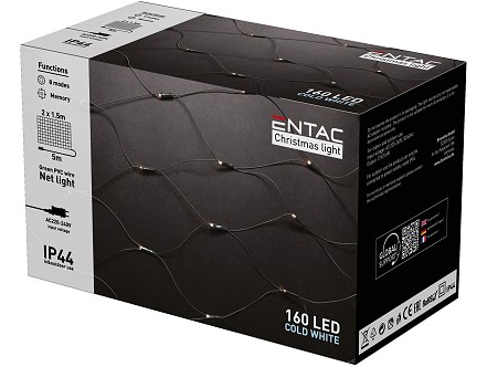 LED 160 Bozicna mreza IP44 2mx1.5m 6400K 220V
