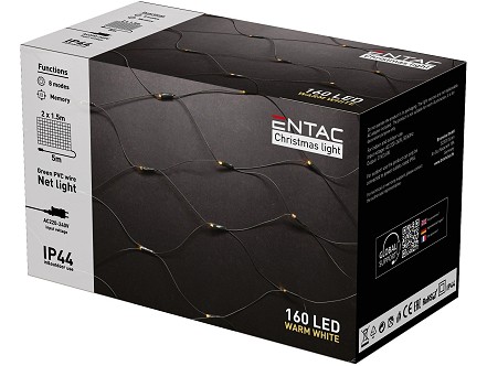 LED 160 Bozicna mreza IP44 2mx1.5m 3000K 220V
