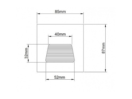 SPOLJNA UGRADNA LED LAMPA 3W BELA WW TOPLO BELA JM 042 IP65 BBLINK
