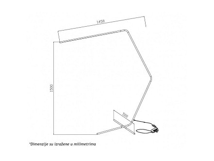 PODNA LAMPA LED 14W WW DIM ARIA 42 BBLINK