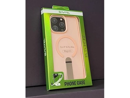 iPhone 15 Pro Max Bavitel MagSafe sa naslonom pink