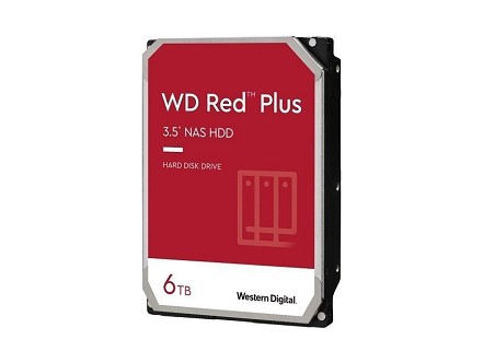 6TB 3.5" SATA III 256MB IntelliPower WD60EFPX Red Plus hard disk