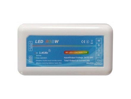 Kontroler bez da. za LED traku 12-24V 288W RGB+W 4 zone