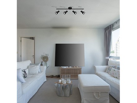 SPOT LAMPA 4XGU10 KONRAD 5325 CRNI RABALUX