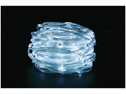 LED 200 Bozicne Mikro LED lampice IP44 PVC 20m CW 3.6W