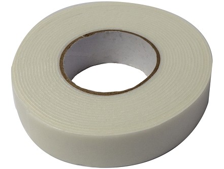 Dvostrano lepljiva penasta traka 1x19mm 5m bela