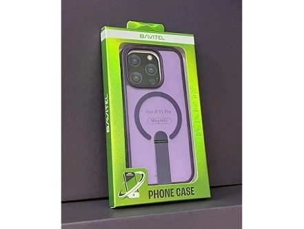 iPhone 15 Pro Bavitel MagSafe sa naslonom ljubičasta