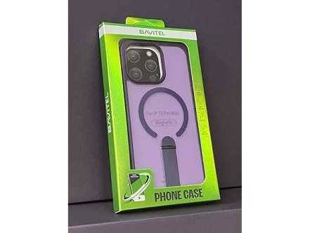 iPhone 15 Pro Max Bavitel MagSafe sa naslonom ljubičasta