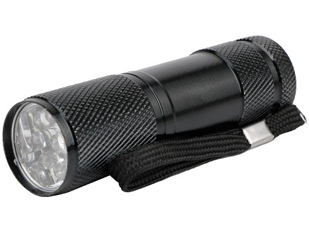 Dzepna lampa 1W 9LED Aluminium Crna 3xAAA 50lm