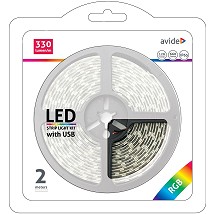LED traka 5V 7.2W/m blister SMD5050 30LED RGB IP65 2m USB