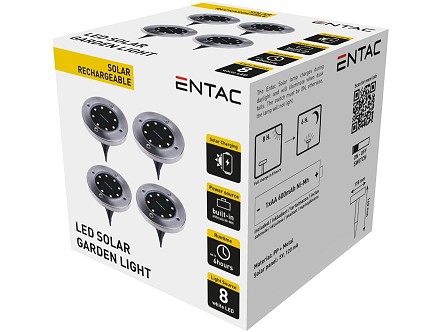 Bastenska lampa solarna 10cm IP44 Celicna PAK-4