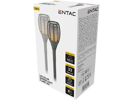 Bastenska lampa solarna 56cm IP44 baklja PAK-2