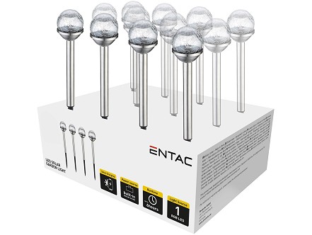 Bastenska lampa solarna 34cm IP44 Celicna Staklena PAK-24